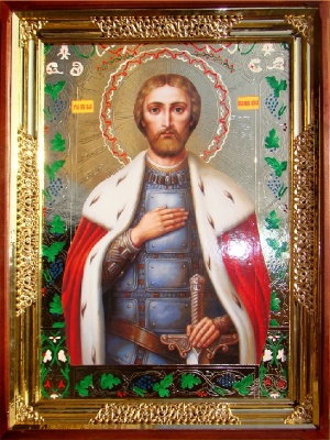 Святой благоверный князь Александр Невский (поясной)