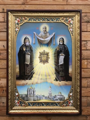 Икона Иова и Амфилохия Почаевских